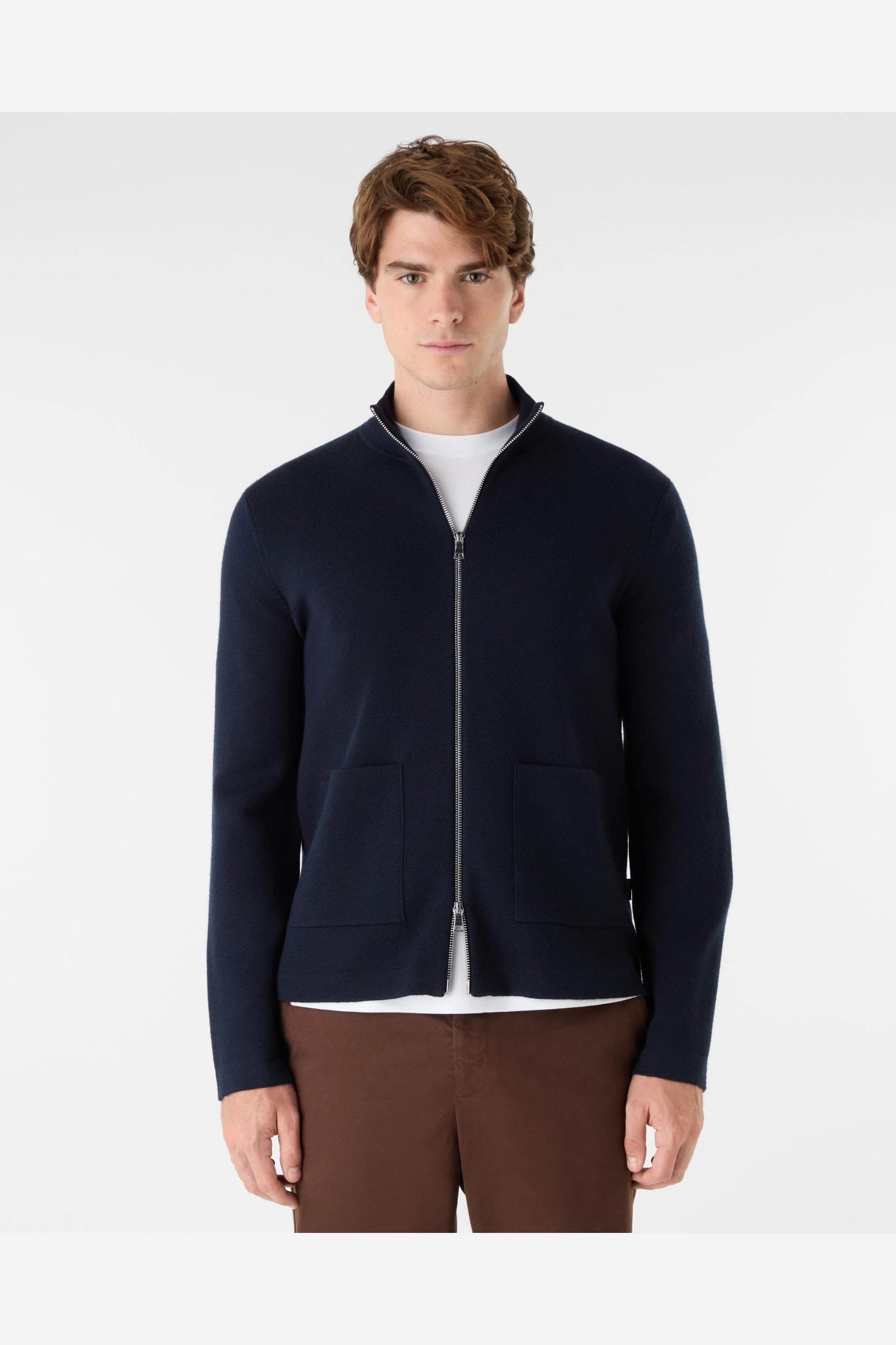 Oliver Sweeney Indigo Funnel Neck Jumper