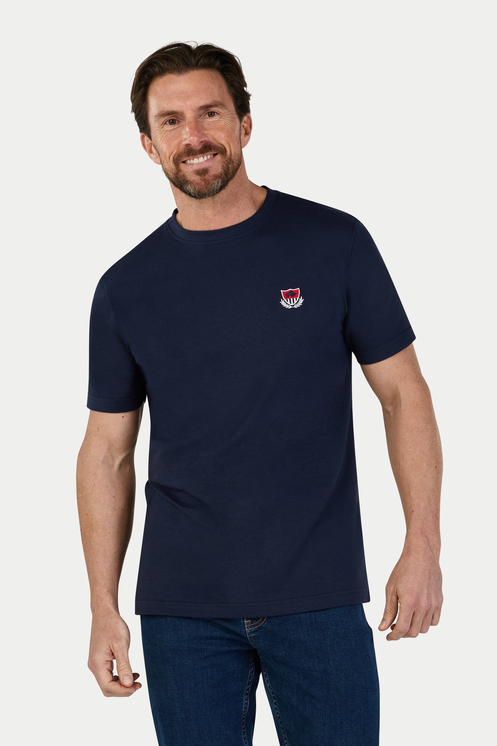 raging bull Raging Bull Men's Crest T-Shirt in Navy