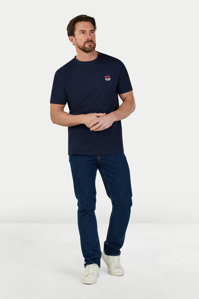 raging bull Raging Bull Men's Crest T-Shirt in Navy - 2