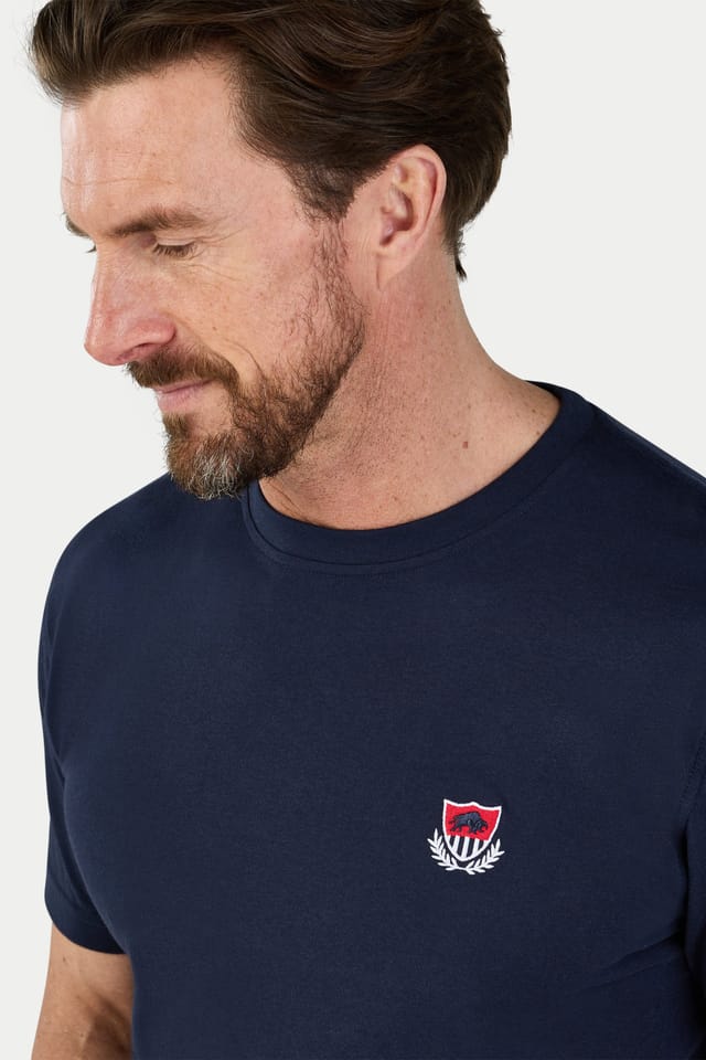raging bull Raging Bull Men's Crest T-Shirt in Navy - 3