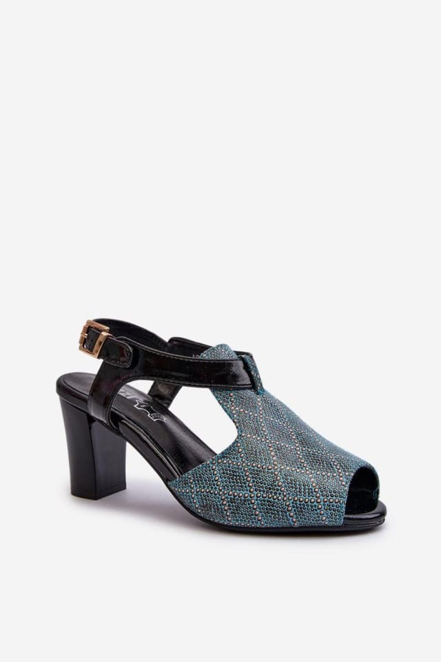 Love Lace Love Lace Women's Post Sandals with Adjustable Buckle Strap Soft Insole in Blue - 2