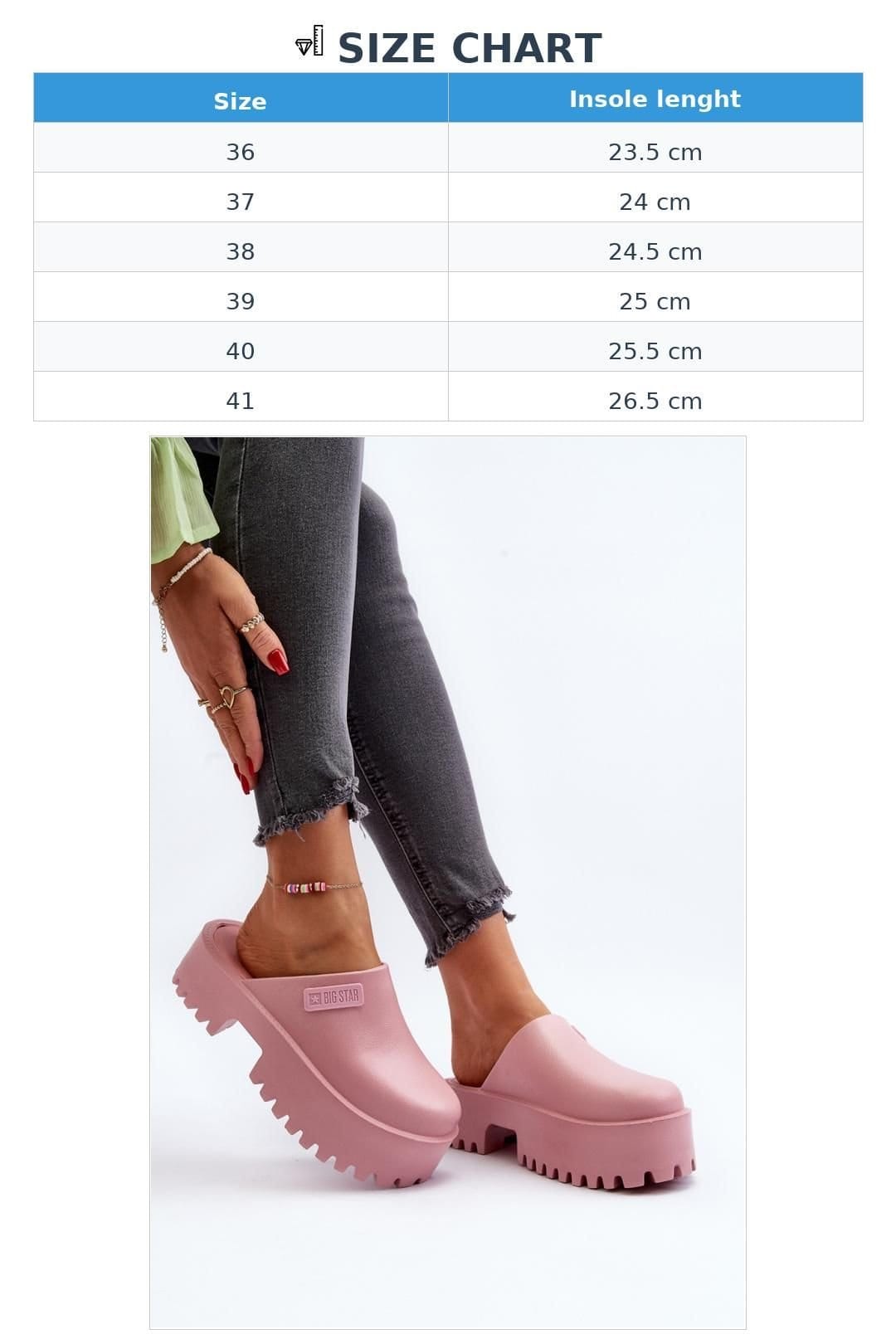 Love Lace Love Lace Women's Big Star Fashionable Lightweight Mules Comfortable in Pink - 4