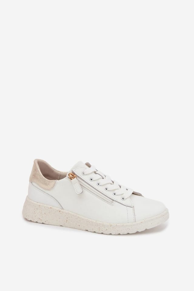 Love Lace Love Lace Women's Natural Comfort Shoes with Side Zipper for Everyday in White - 2