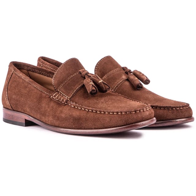 SOLE SOLE Men's Twin Tassel Loafer Shoes in Brown - 2