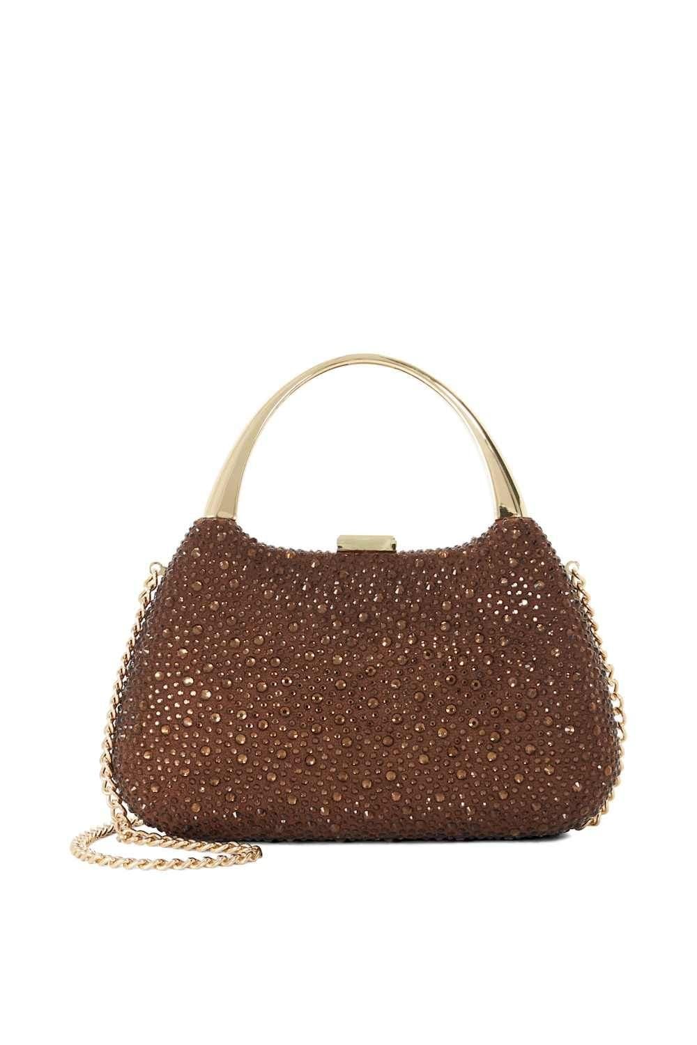 Dune London Dune London Women's 'Beamings' Clutch in Brown