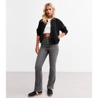 New Look Women's Petite Grey Waist Enhance Quinn Bootcut Jeans New Look - 1