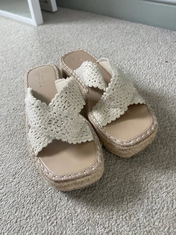 ASOS ASOS Crochet Knit Summer Sandals