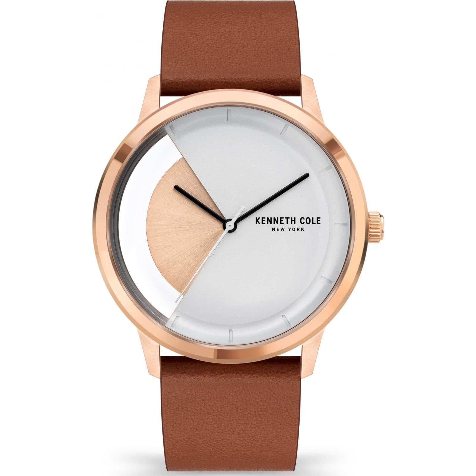 Kenneth Cole Kenneth Cole Men's KCWGA2125301 Classic 43mm Quartz Watch in Brown