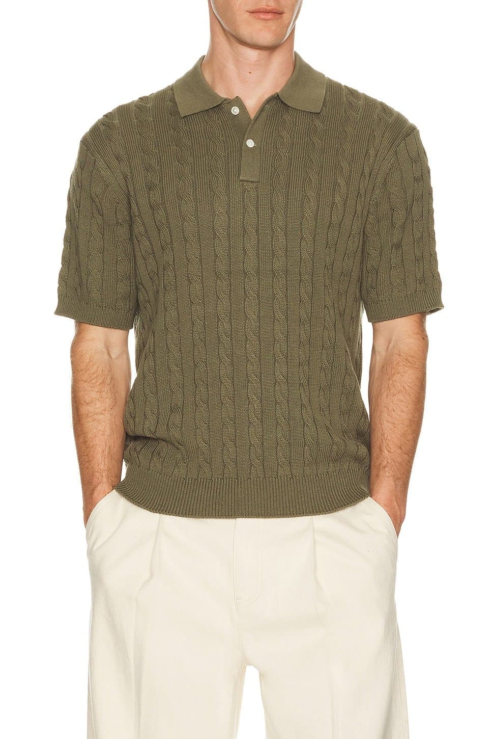 revolve Knit Polo Cable