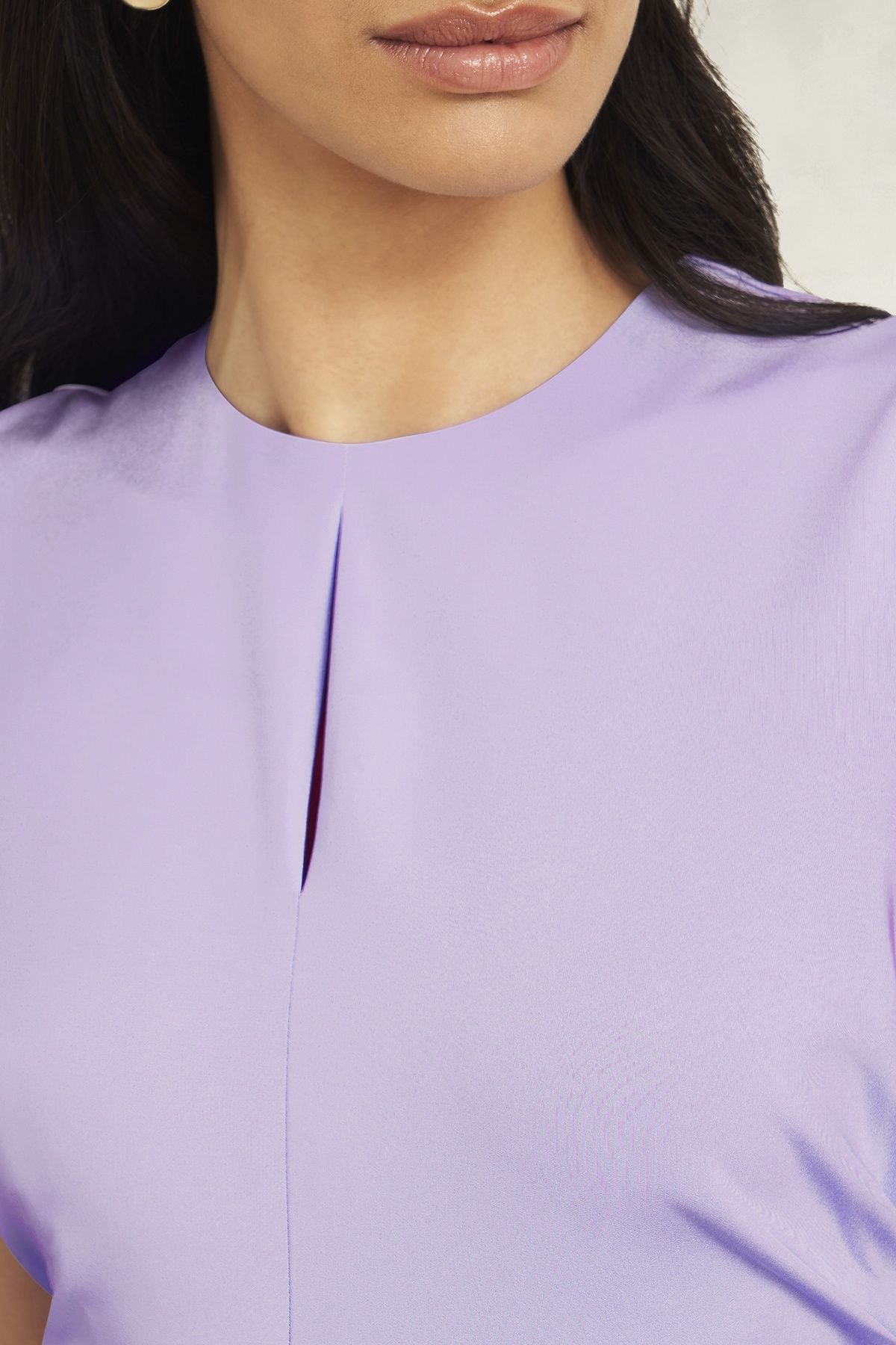 Hobbs London Hobbs London Women's Hillier Ruched Waist Midi Dress in Lavender - 3