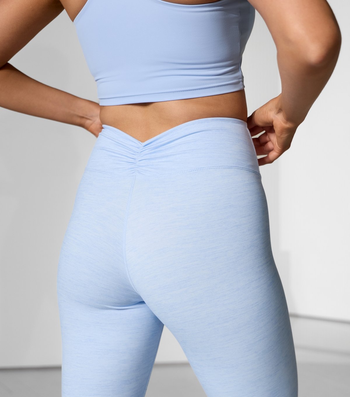 Gym King Women's Blue 365 Scrunched Back Leggings Gym King New Look - 4