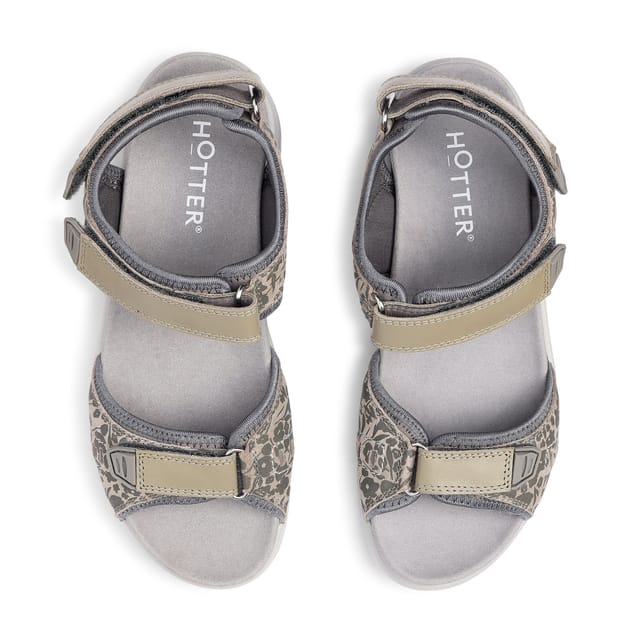 Hotter Hotter Women's 'Walk II' Sandals in Khaki - 3