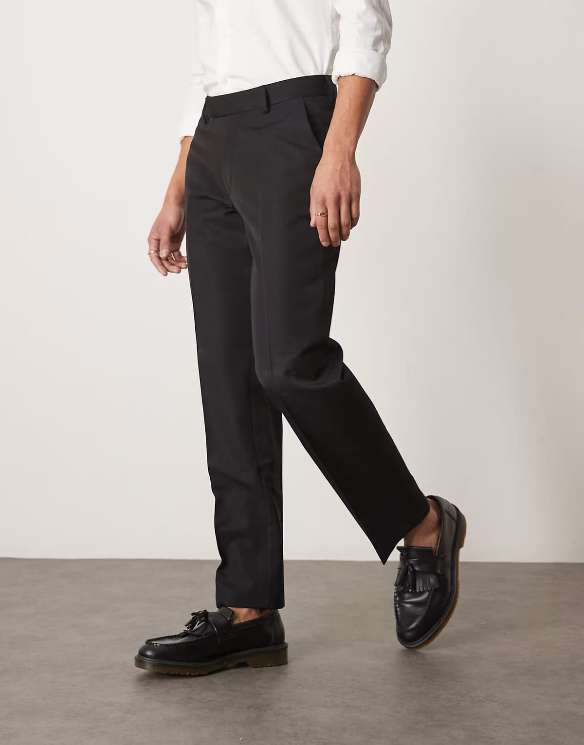 ASOS ASOS DESIGN smart straight leg trousers in black - 1