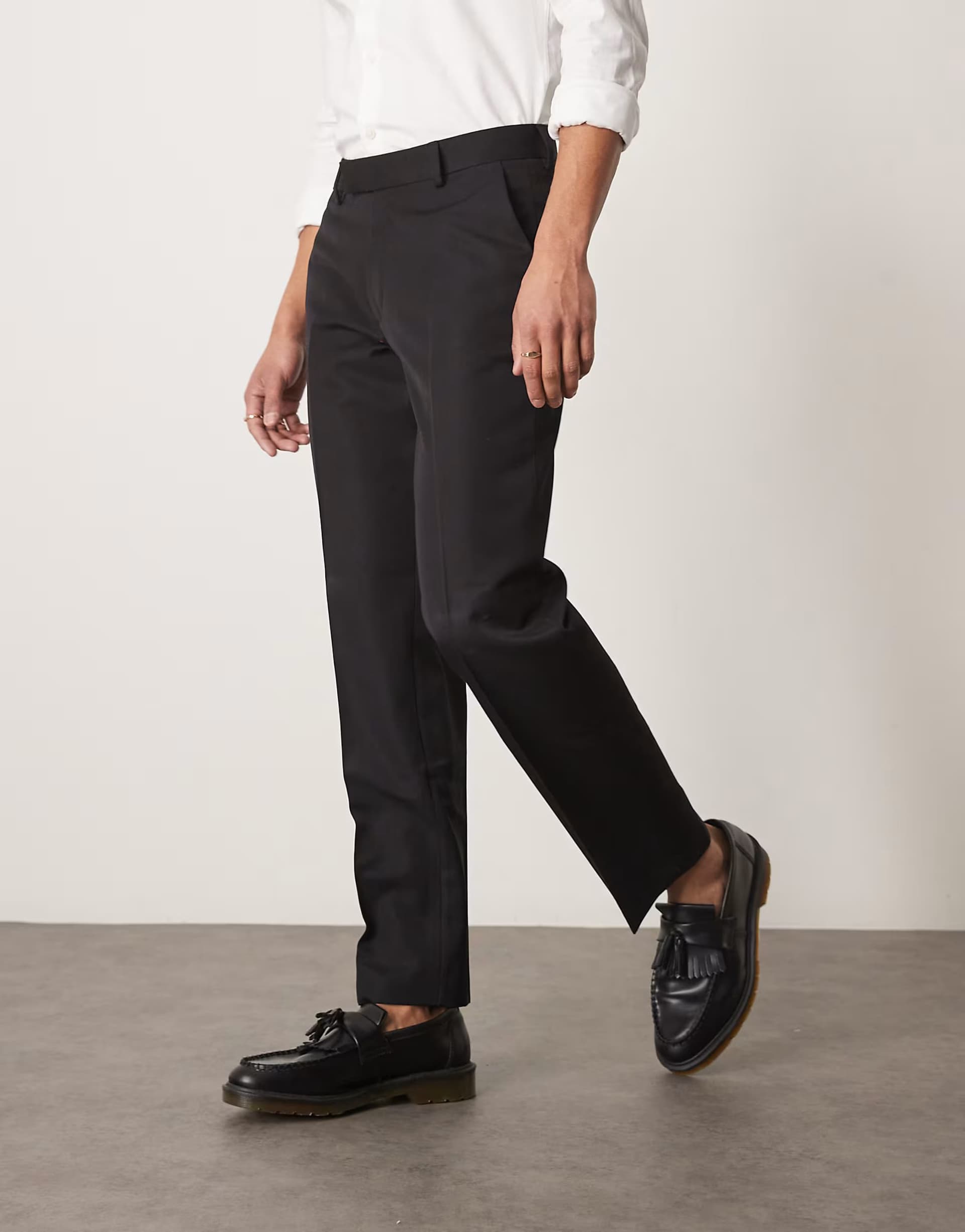 ASOS ASOS Black Straight Leg Trousers