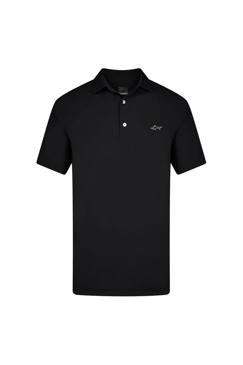 Greg Norman Greg Norman Men's 'Shark' Core Polo Shirt in Black