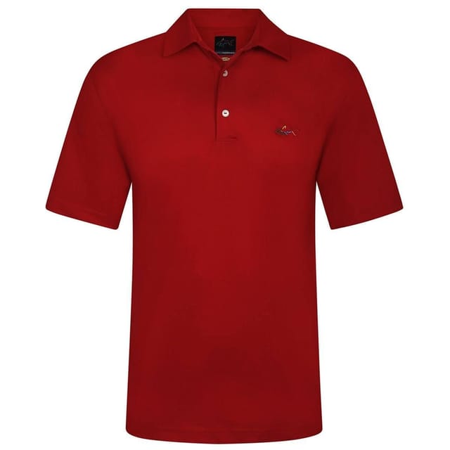 Greg Norman Greg Norman Men's 'Shark' Core Polo Shirt in Black - 3