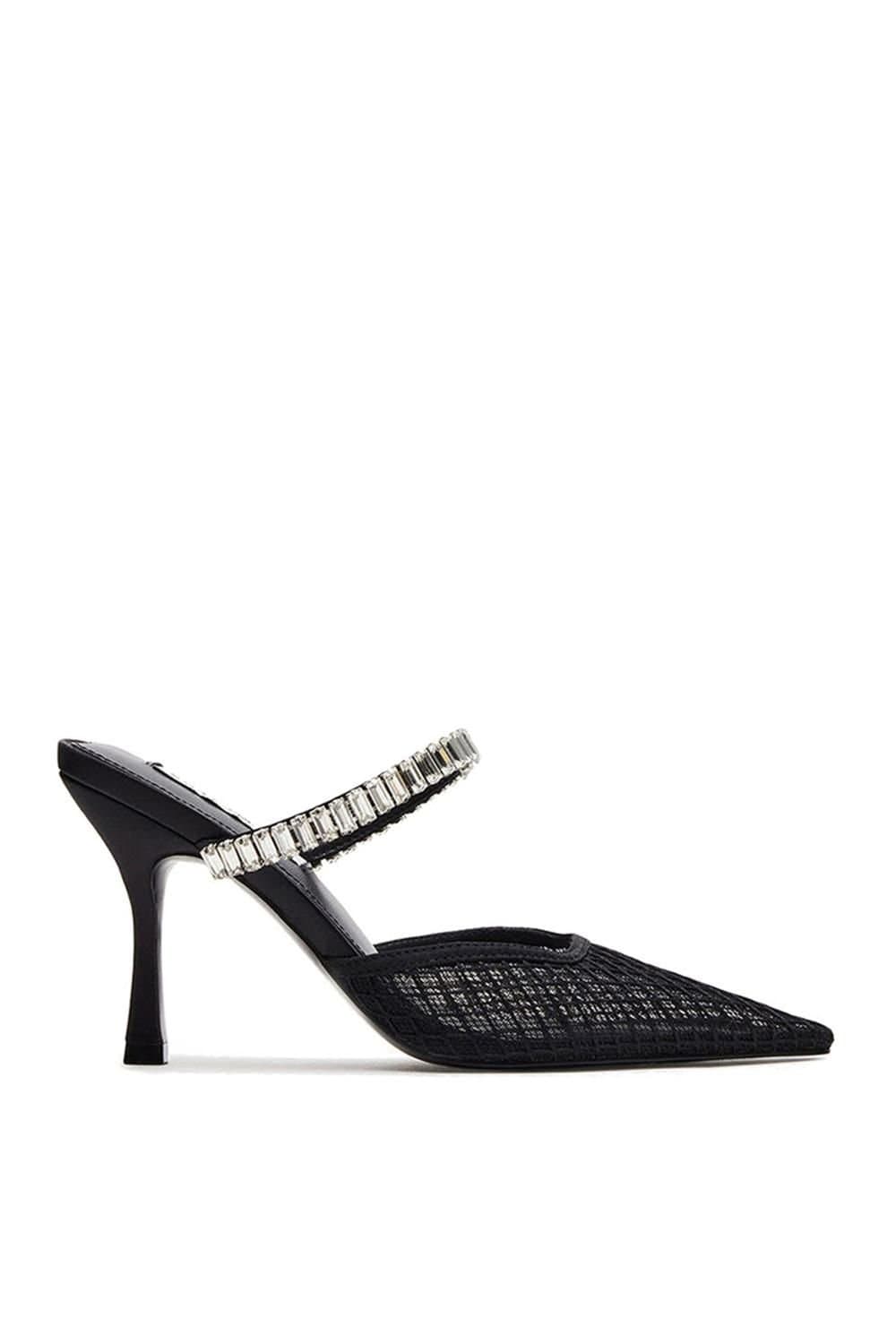 Steve Madden STEVE MADDEN Women's 'Brecki Heel Black' Fabric Heels in Black