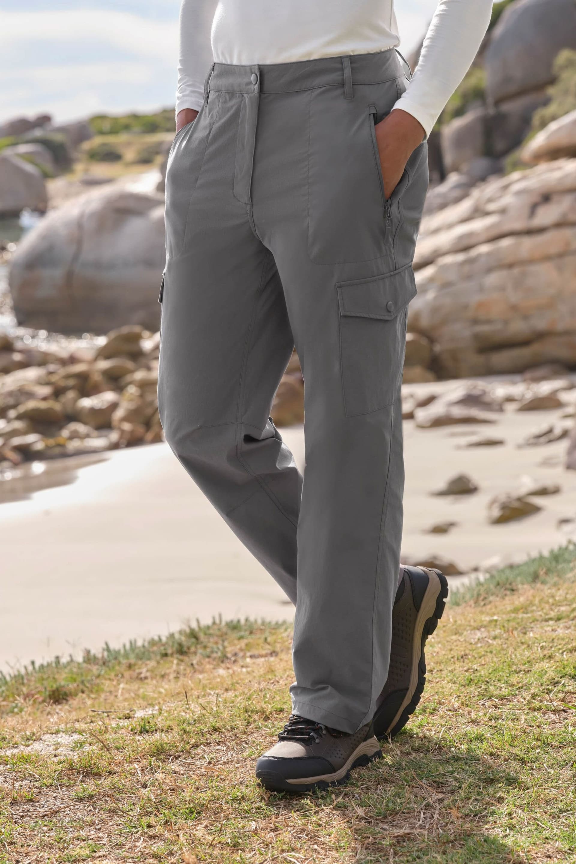WoolOvers WoolOvers Women's Highland Hiking Trouser in Grey