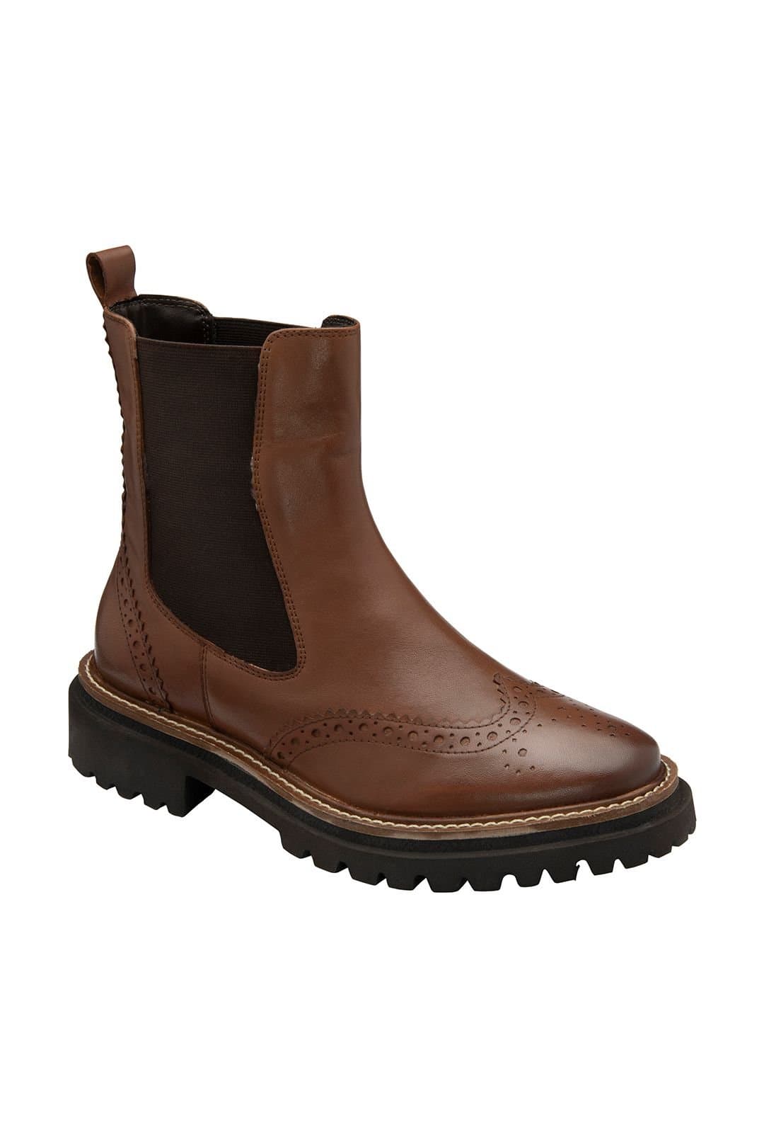 Ravel Ravel Women's Brown Leather 'Westhill' Chelsea Boots