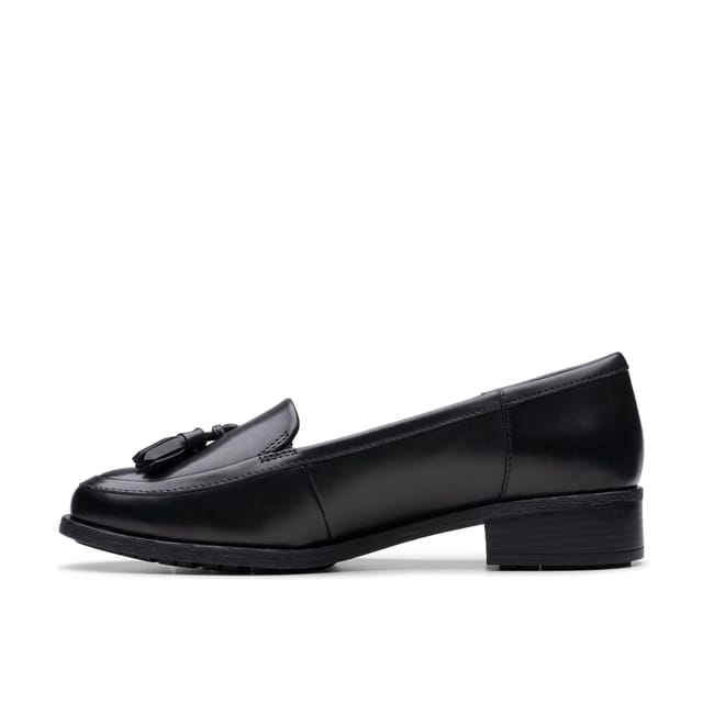 Clarks Clarks Women's Havisham Edge Loafer Black Leather Loafers, Slip Ons - 2
