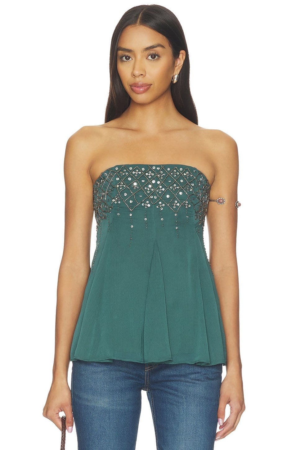 Revolve Tara Embellished Tube in Midnight Mountain
