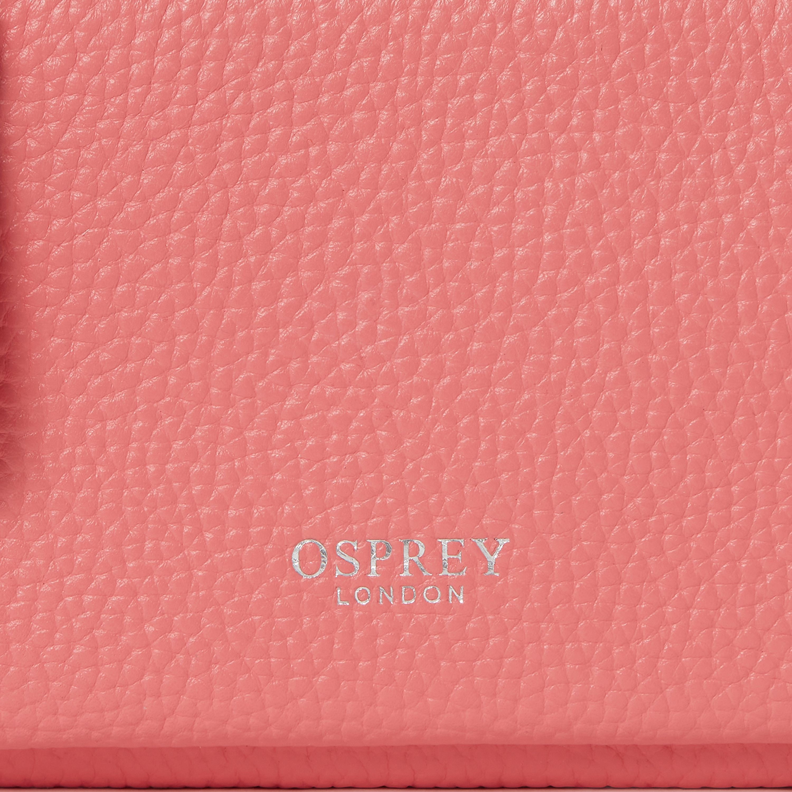 OSPREY LONDON OSPREY LONDON Women's The Ruby Leather Crossbody Clutch Bag in Peach - 4