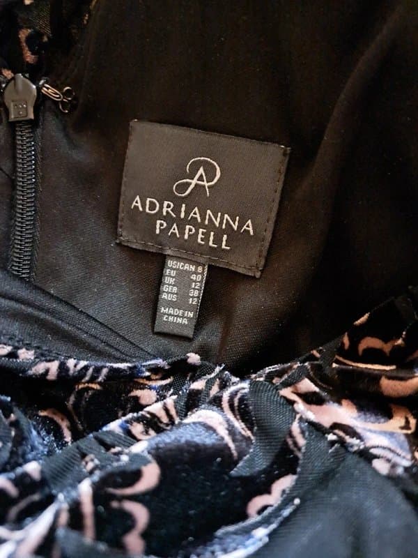 Adrianna Papell Adrianna Papell velvet dress.