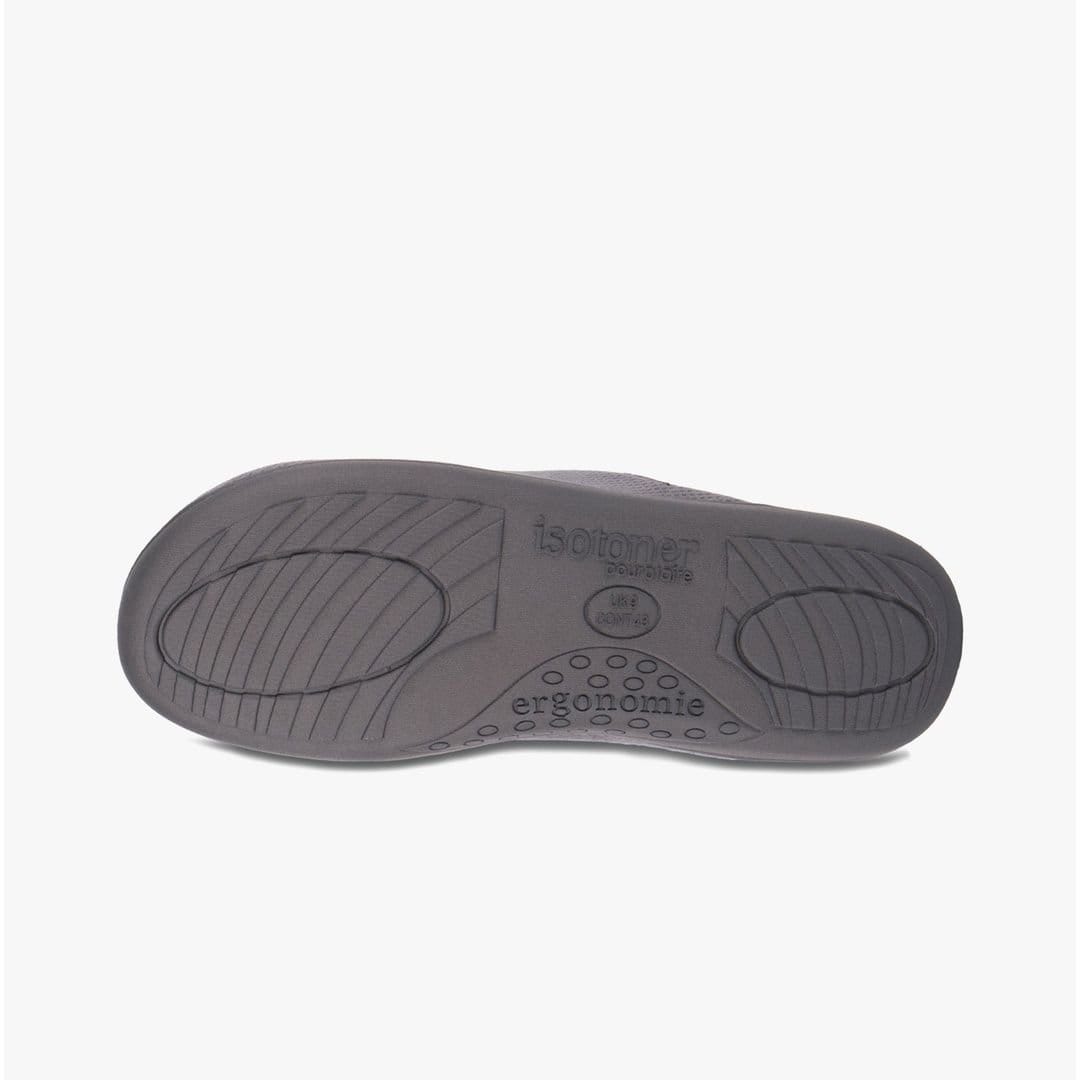 Totes Isotoner Totes Isotoner Men's Mens Square Patterned Smart Mule Slip On Slippers in Grey - 4