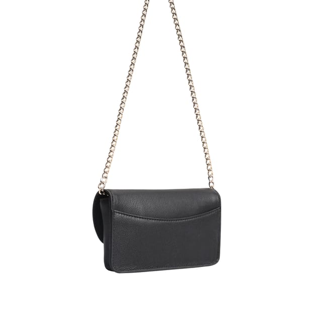 Paul Costelloe Paul Costelloe Women's Zayda Leather Cross Body Bag in Jet Black - 2