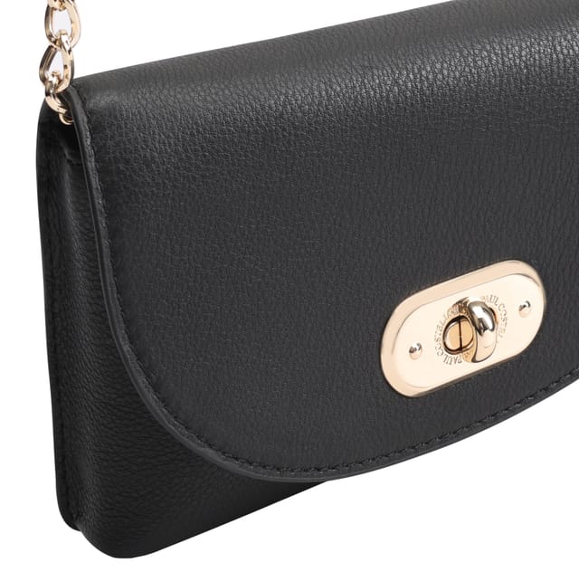 Paul Costelloe Paul Costelloe Women's Zayda Leather Cross Body Bag in Jet Black - 3