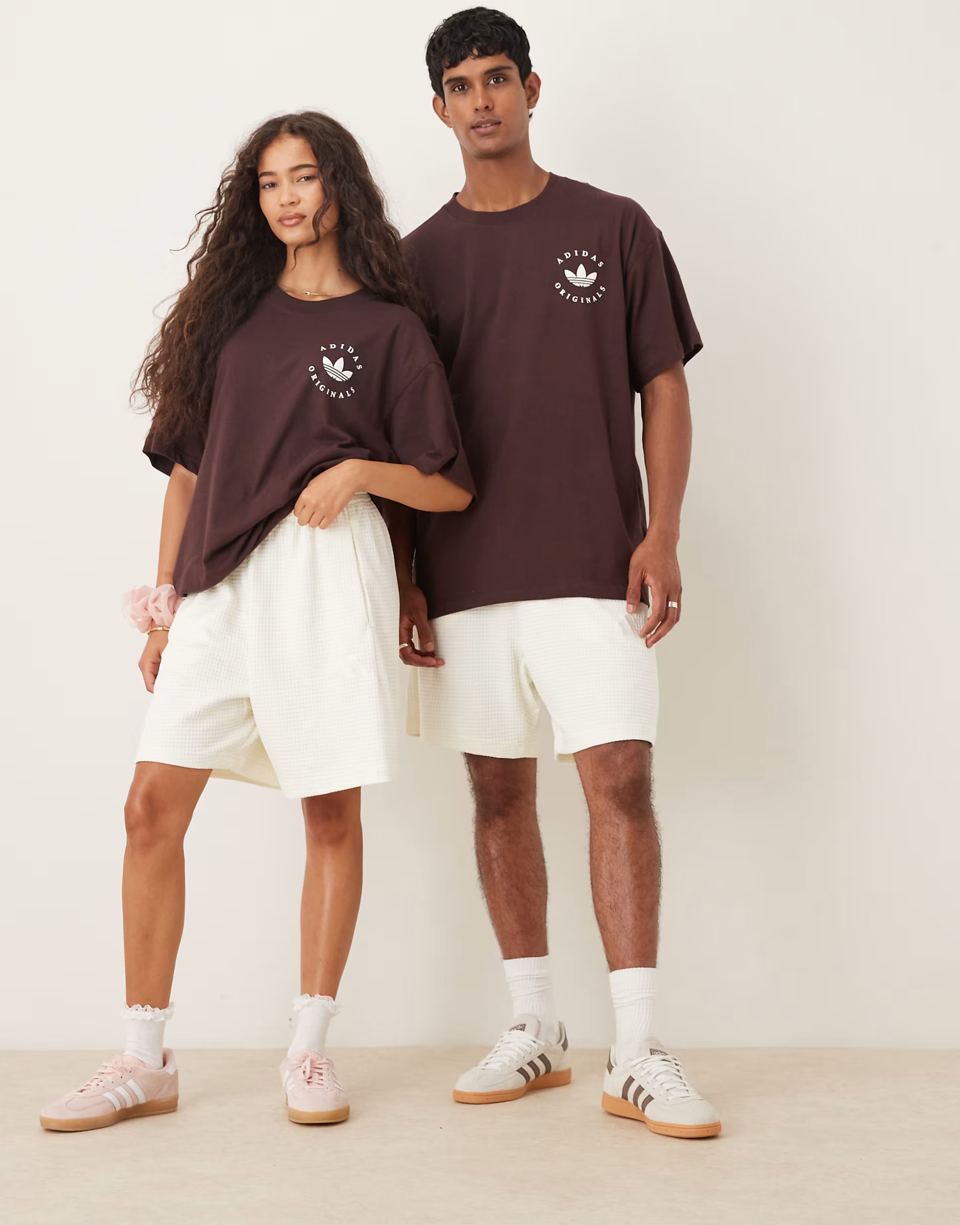 ASOS adidas Sportswear waffle shorts in white - 1