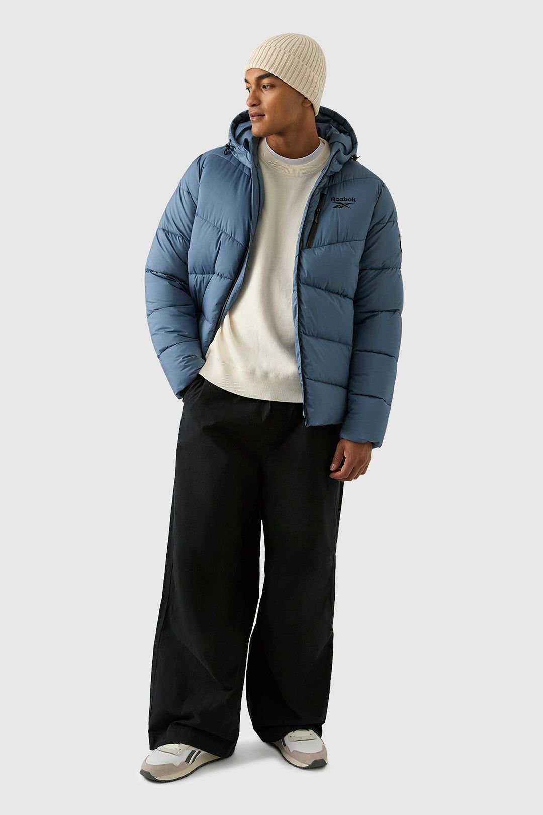 Reebok Reebok Men's Stretch Puffer Jacket in Blue - 3