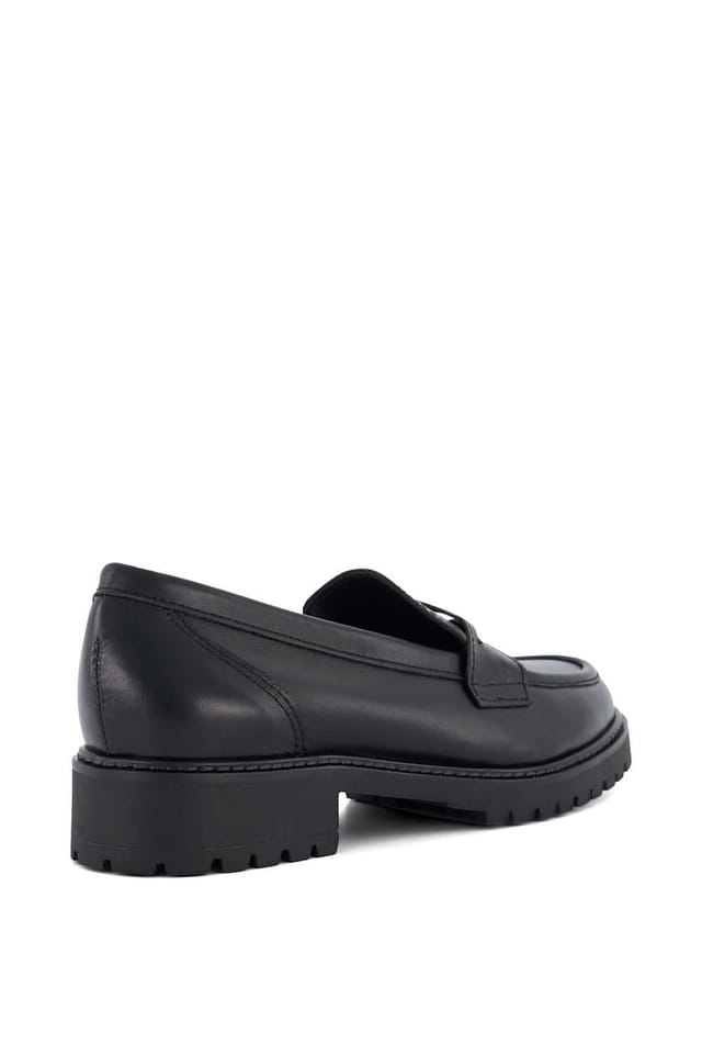 Dune London Dune London Women's Wide Fit 'Gild' Leather Loafers in Black - 3