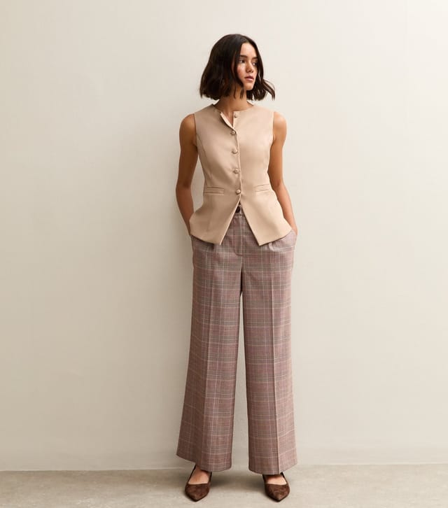 New Look Women's Cream Faux Leather Waistcoat New Look - 3