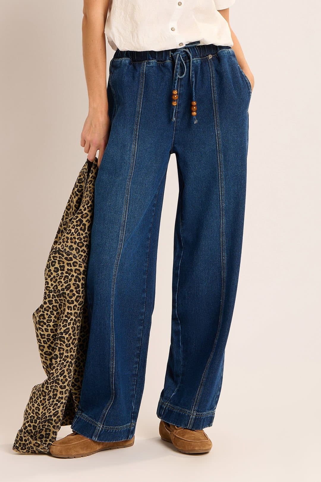 Brakeburn Brakeburn Women's Blue Denim Trousers