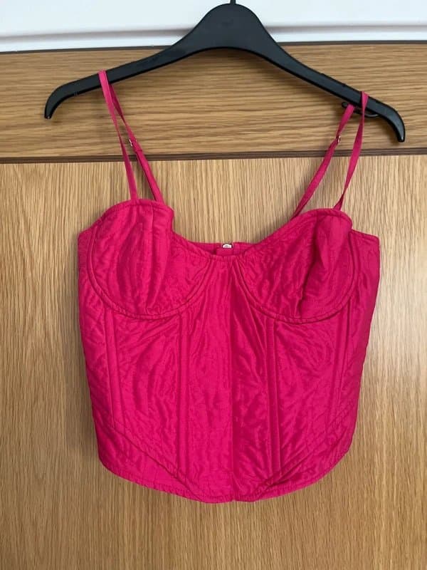 Bershka Bershka corset top pink