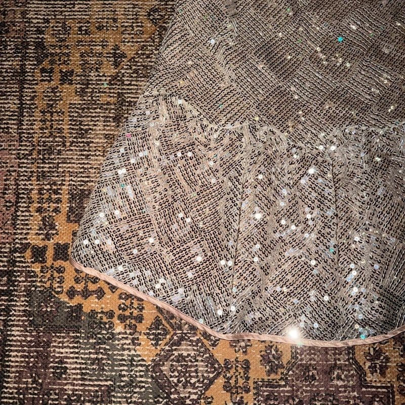 ASOS Silver Sequin Mini Dress