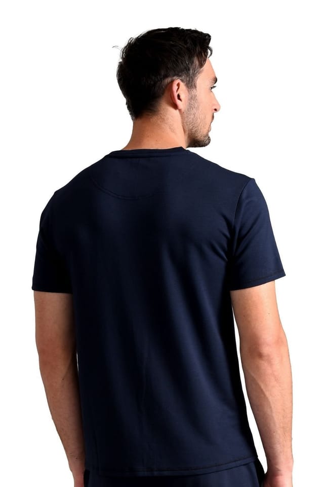 Ted Baker Ted Baker Men's Short Sleeve Luxury Pyjama Top Loungewear T-Shirt in Navy - 2