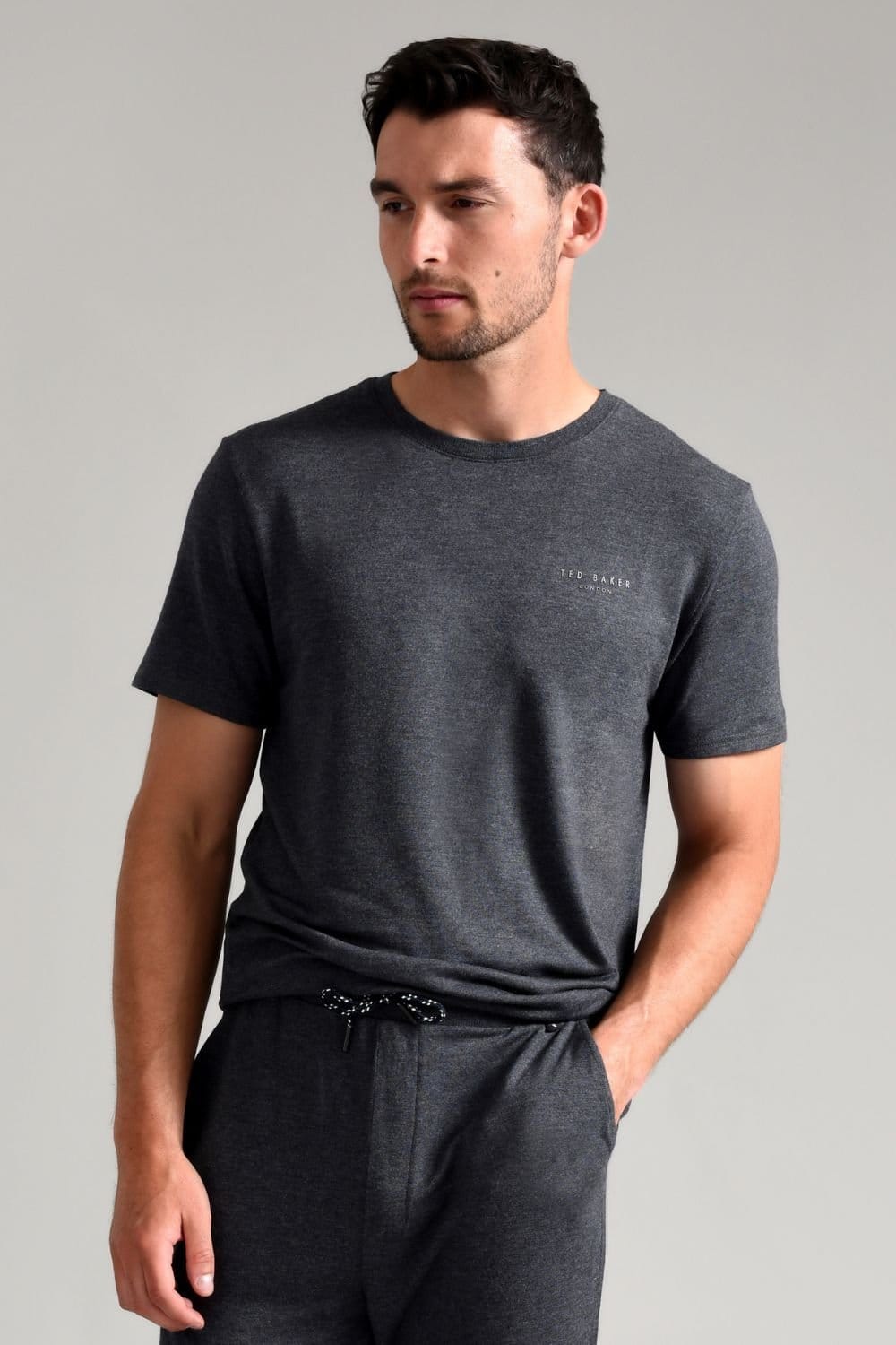 Ted Baker Ted Baker Men's Short Sleeve Luxury Pyjama Top Loungewear T-Shirt in Navy - 4