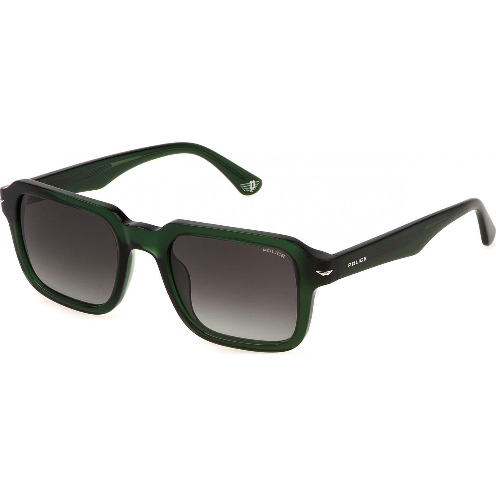 Police Police Men's SPLN36-520G61 Square/Rectangle Sunglasses in Green