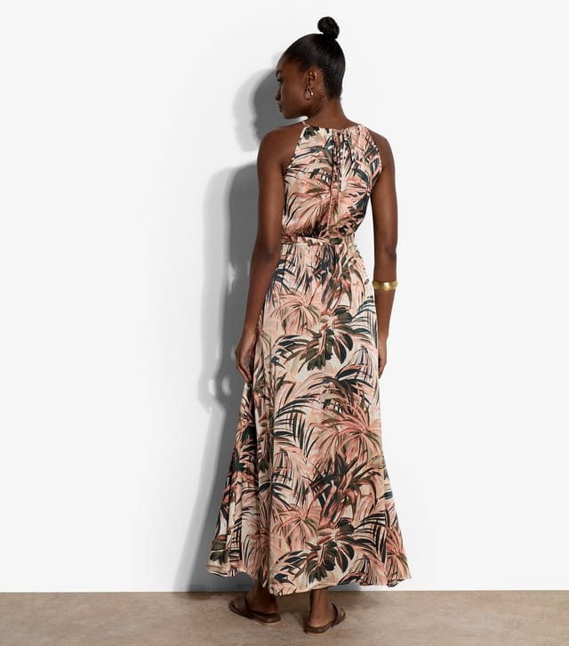 Apricot Women's Tropical Print Midi Dress Apricot New Look - 3