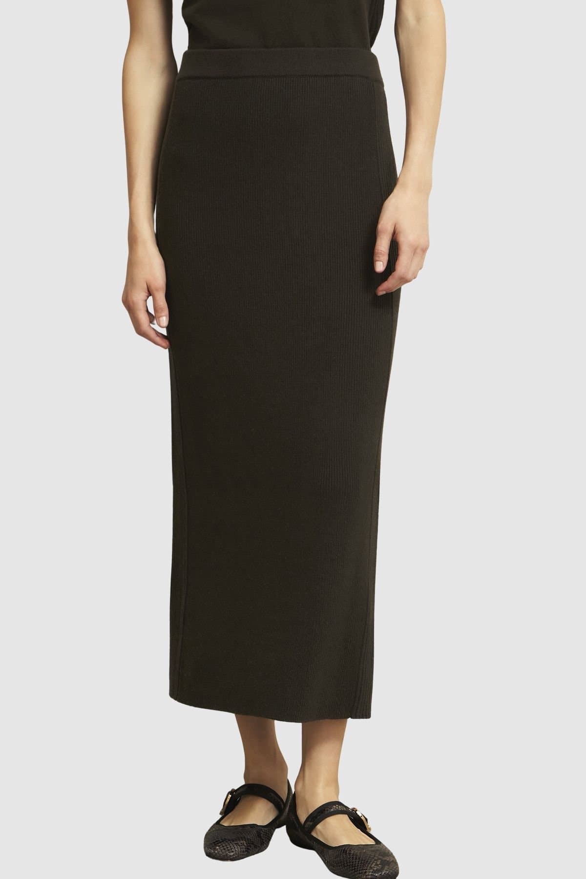 Hobbs London Hobbs London Women's Wentworth Knit Skirt in Bottle Green