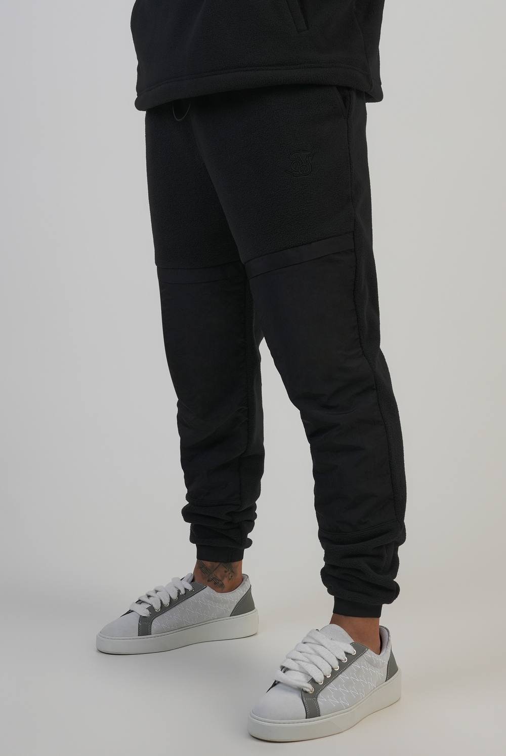SikSilk SikSilk Men's Polar Fleece Joggers in Black - 2