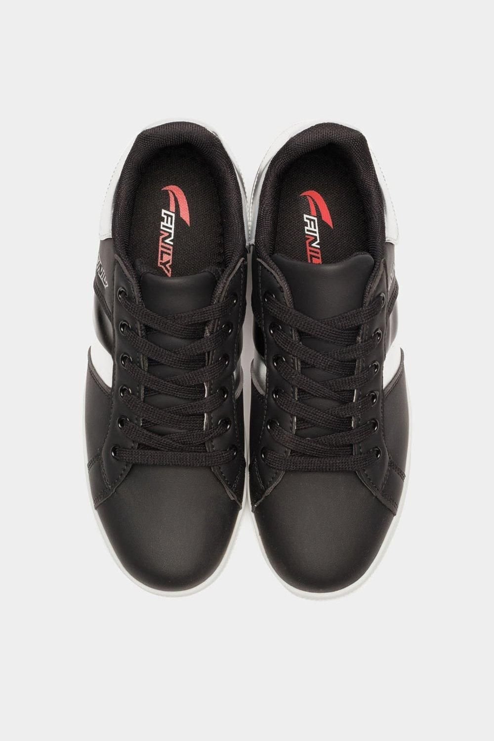 Finily Finily Women's Mia Classic Round Lace-up Trainer in Black - 3