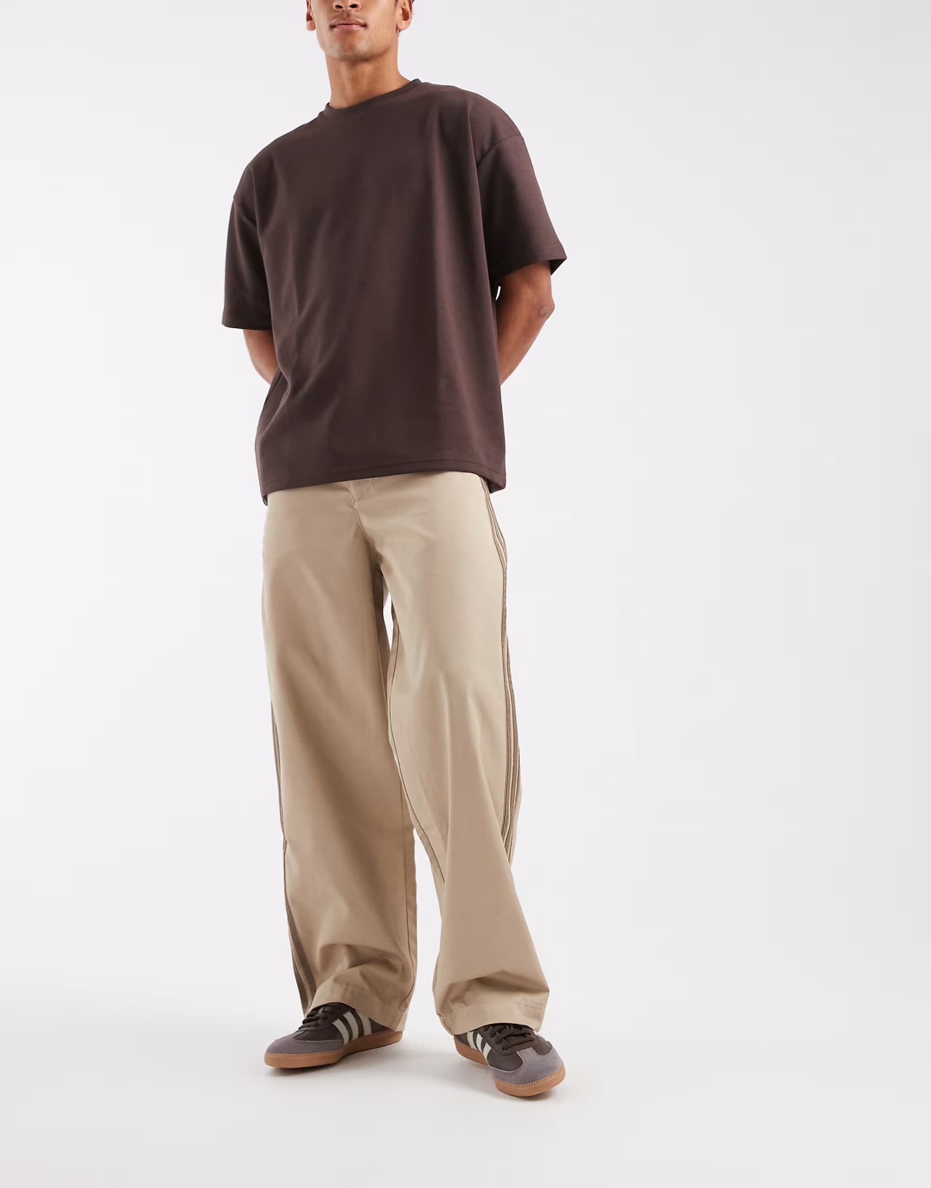 ASOS adidas Originals Khaki Three Pleated Pants
