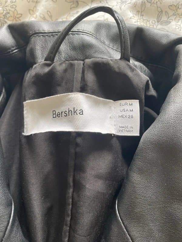 Bershka Bershka black leather blazer