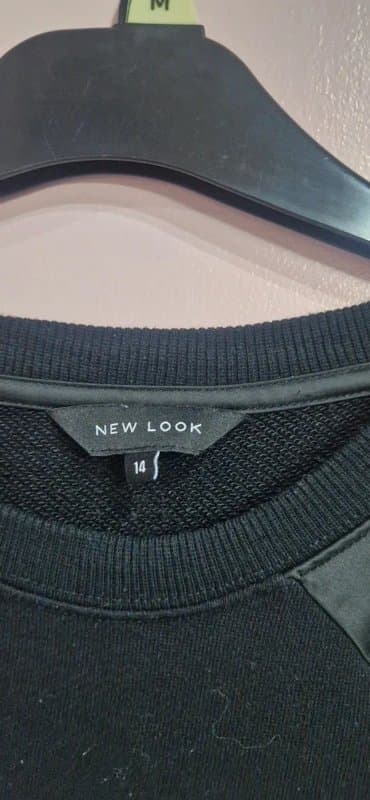 New Look New look black satin panel jumper