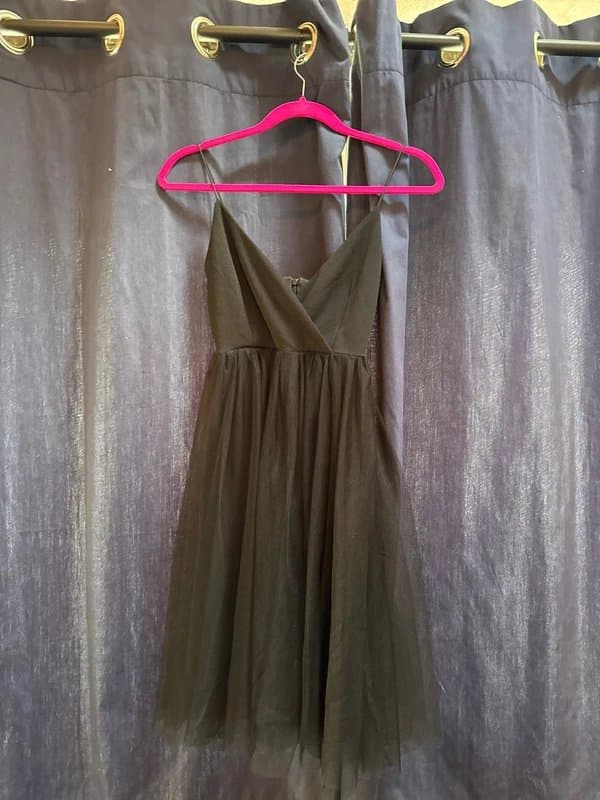 New Look Black Tulle Dress