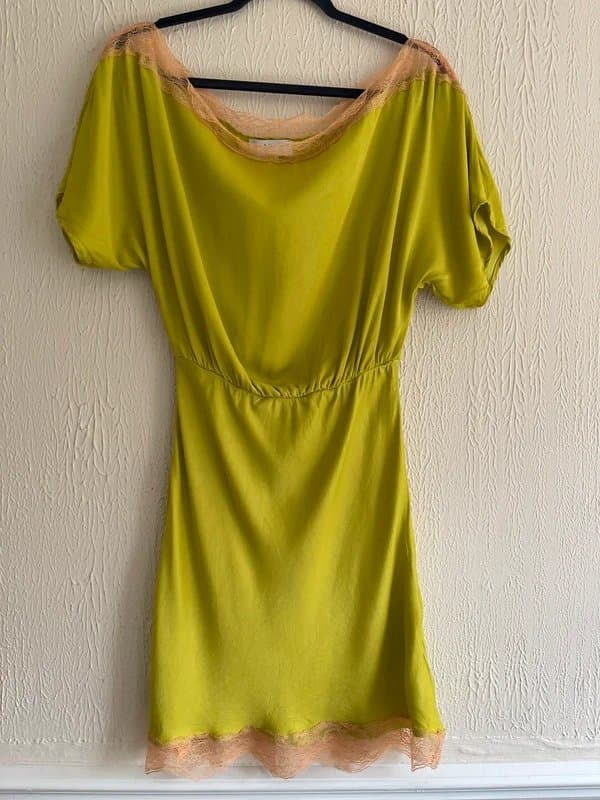 Never Fully Dressed Never fully dressed Olive Lace Mini Tilly dress size UK 10