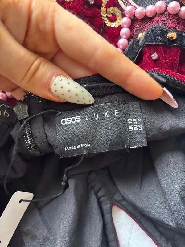 ASOS Asos Luxe Beaded Dress